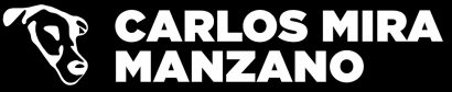 Logotipo blanco Carlos Mira manzano